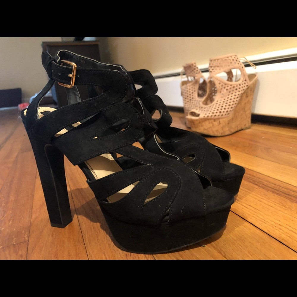 Black high heels